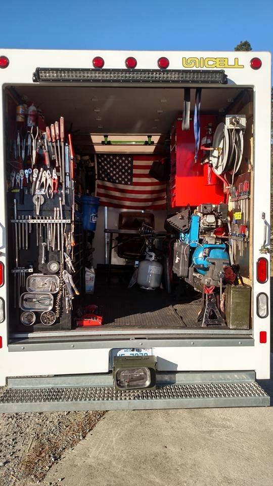 Inside the Brakemaster service truck: tool chests and equipment